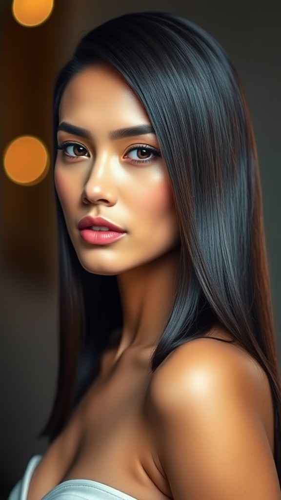 Sleek Straight Hair