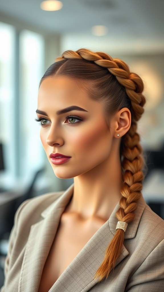 Smooth Braided Updo