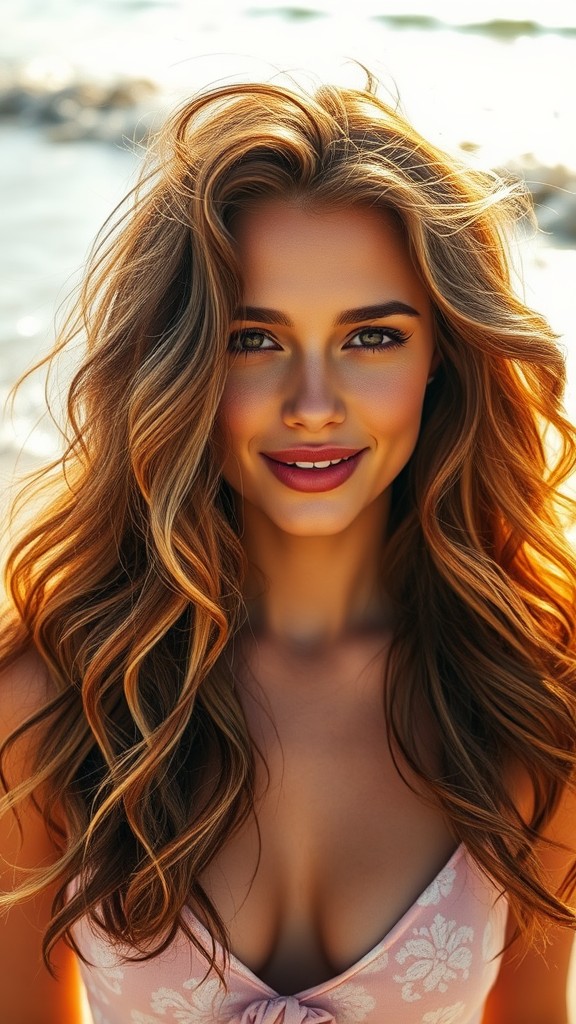 Textured Beach Waves