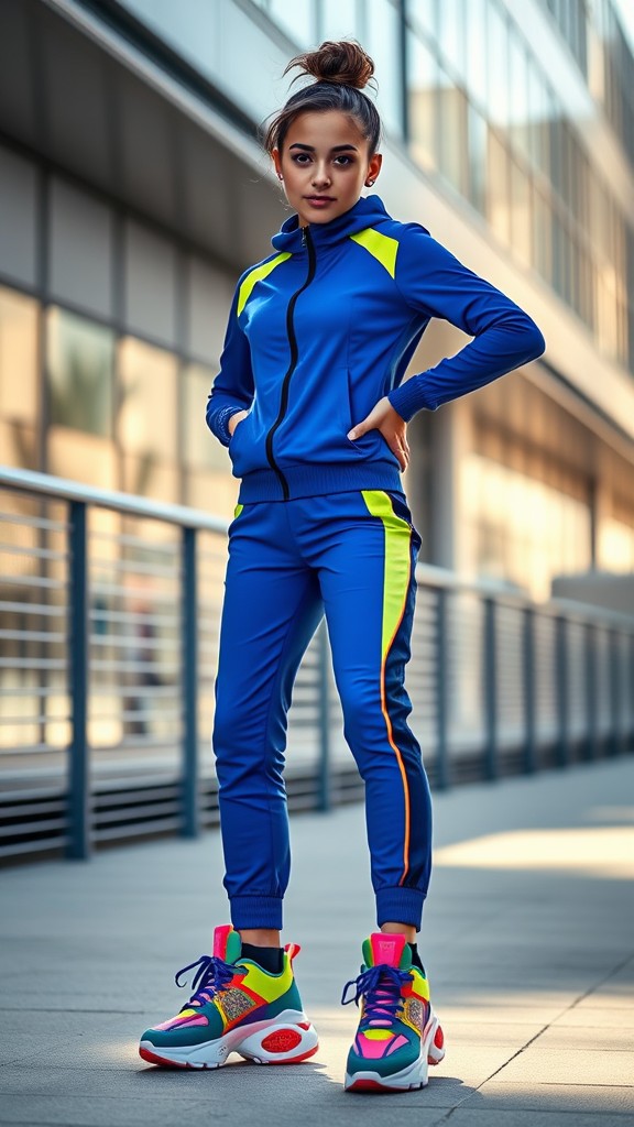 Tracksuit with Statement Sneakers