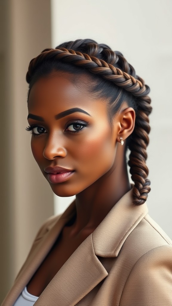 Twisted Crown Braid