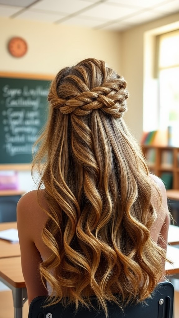 Twisted Half Up Hairstyle