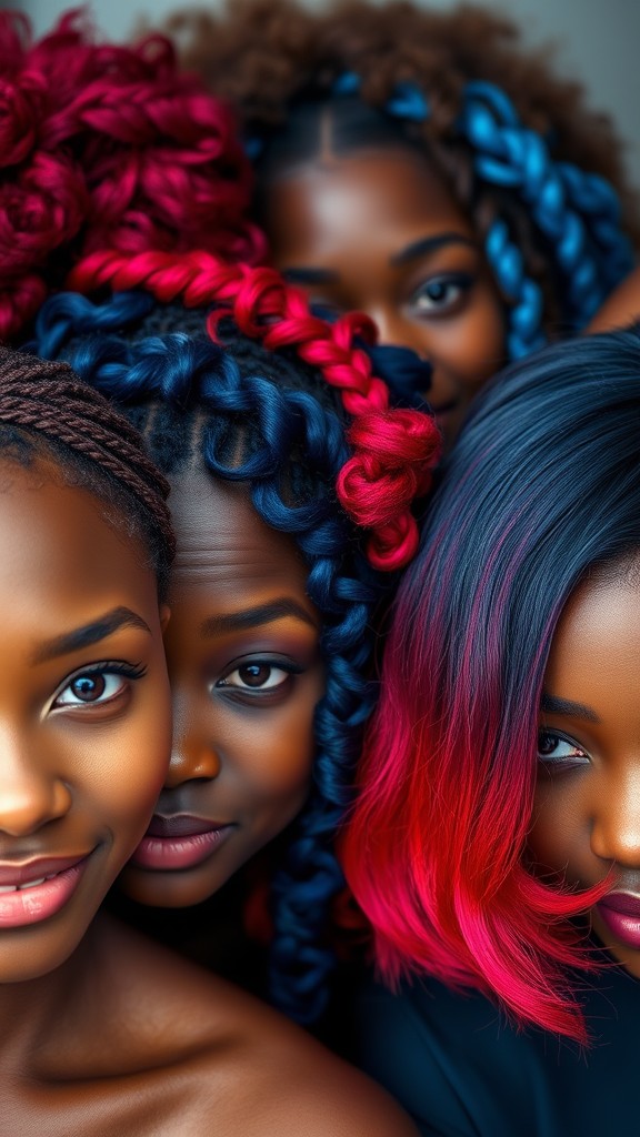 vibrant hairstyles that complement medium skin tones