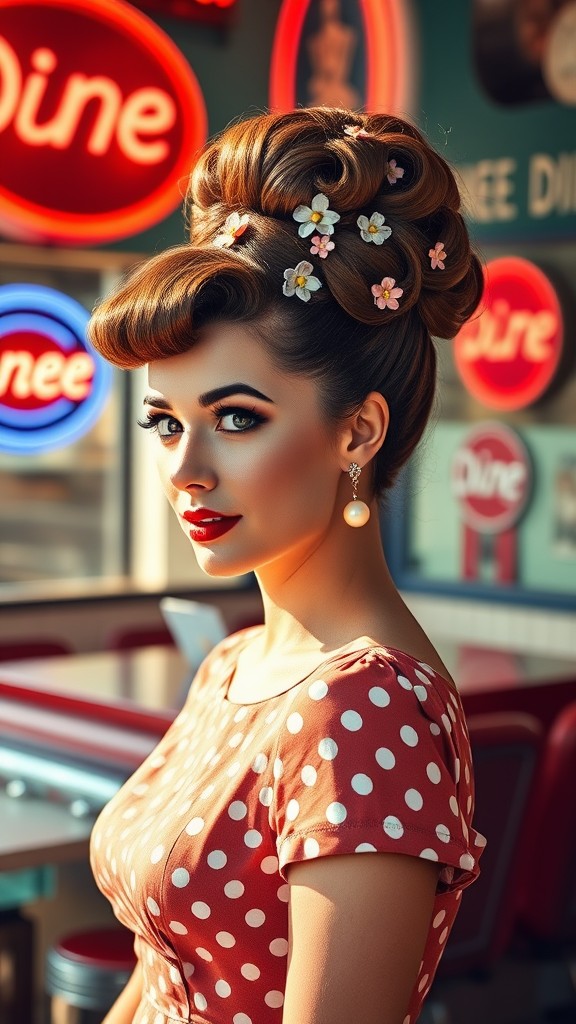 vintage hairstyles inspired by the 1950s