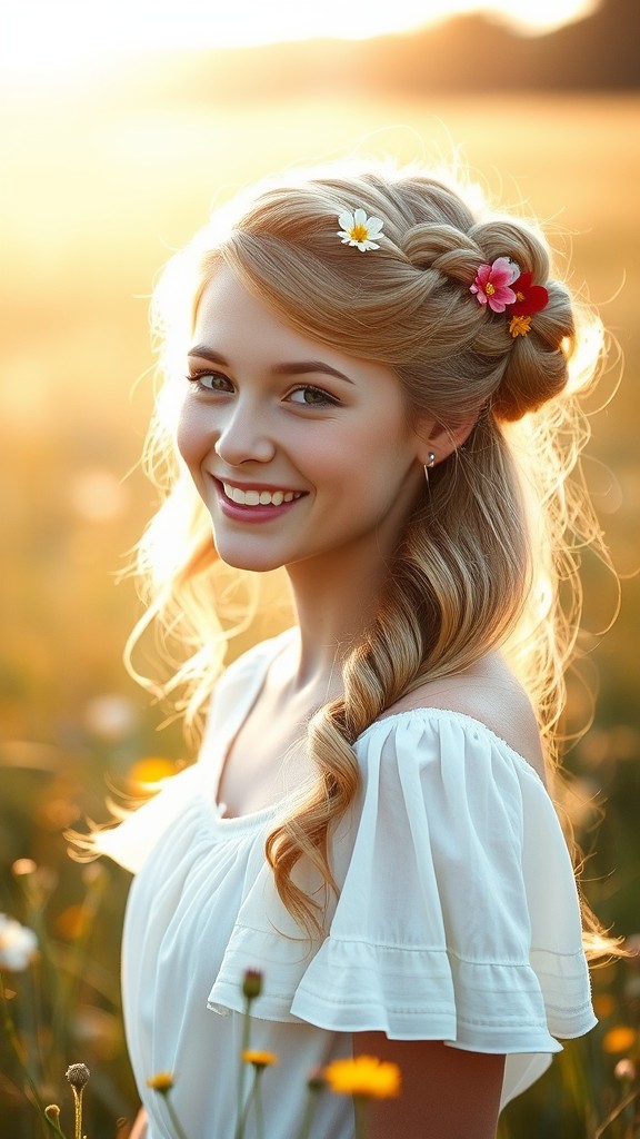 Vintage Half-Updo