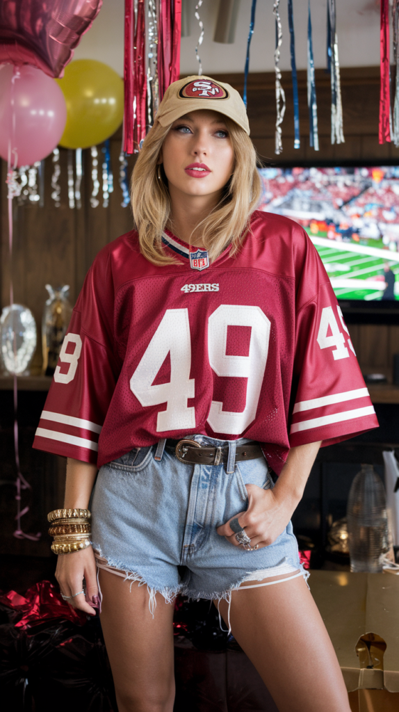 Vintage Football Jersey Ensemble