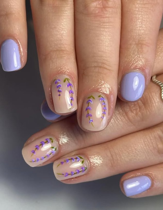 Elegant Lavender Nail Art for Spring