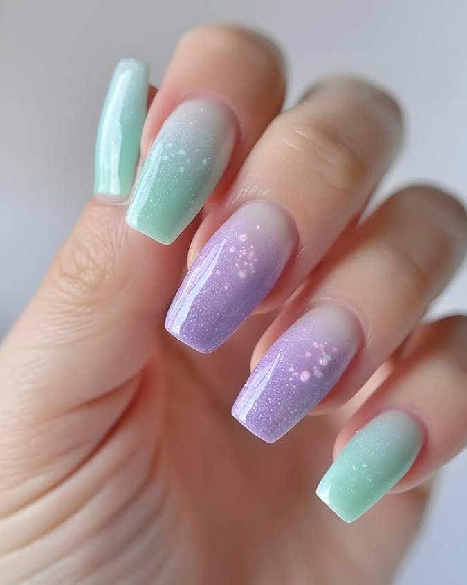 Ethereal Pastel Galaxy Nail Inspiration