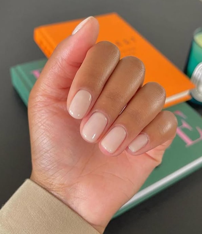 Sheer Nude Nails for Effortless Elegance