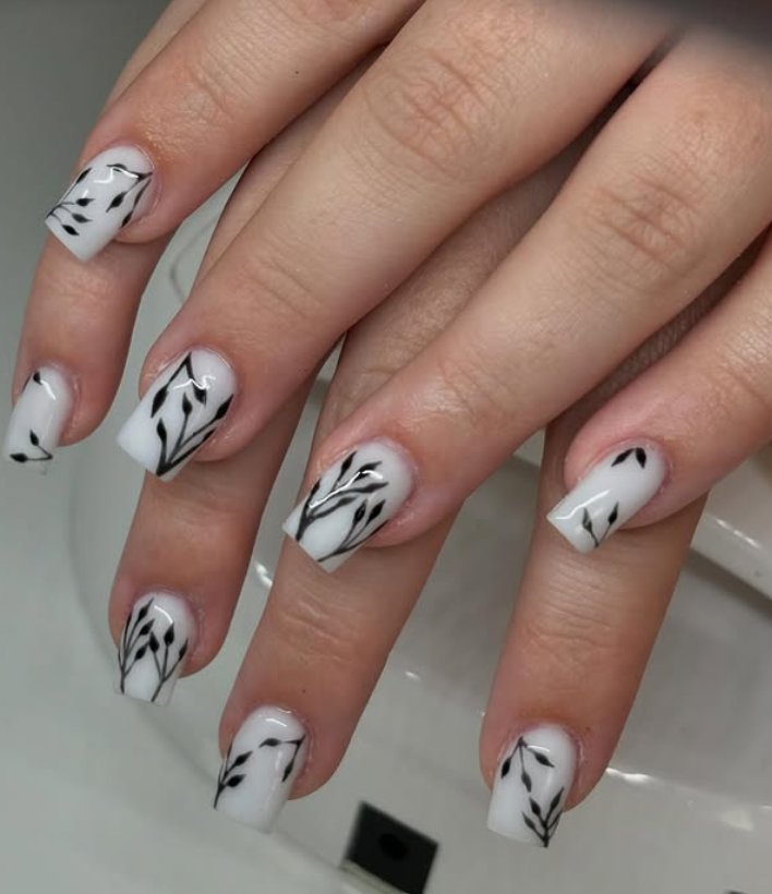 Stylish Black and White Nail Designs