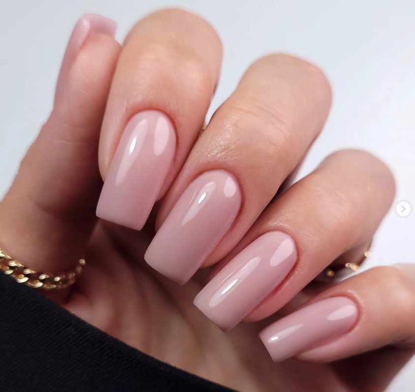 Timeless Milky Rose Nude Manicure