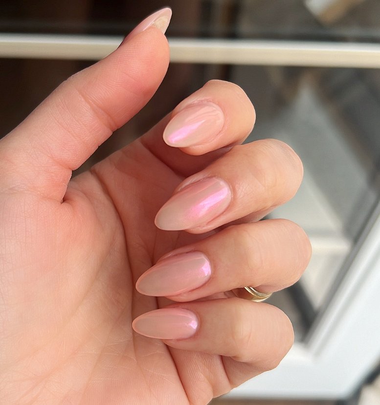 Elegant Pink Chrome Ombre