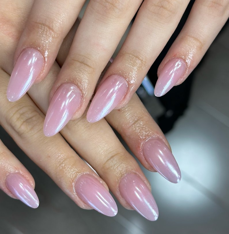 Ethereal Pink Chrome Ombre