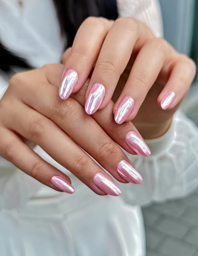 Shiny Pink Chrome Finish