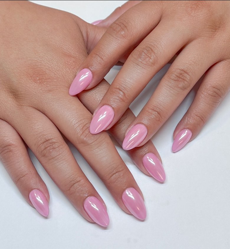 Sleek Pink Chrome Perfection