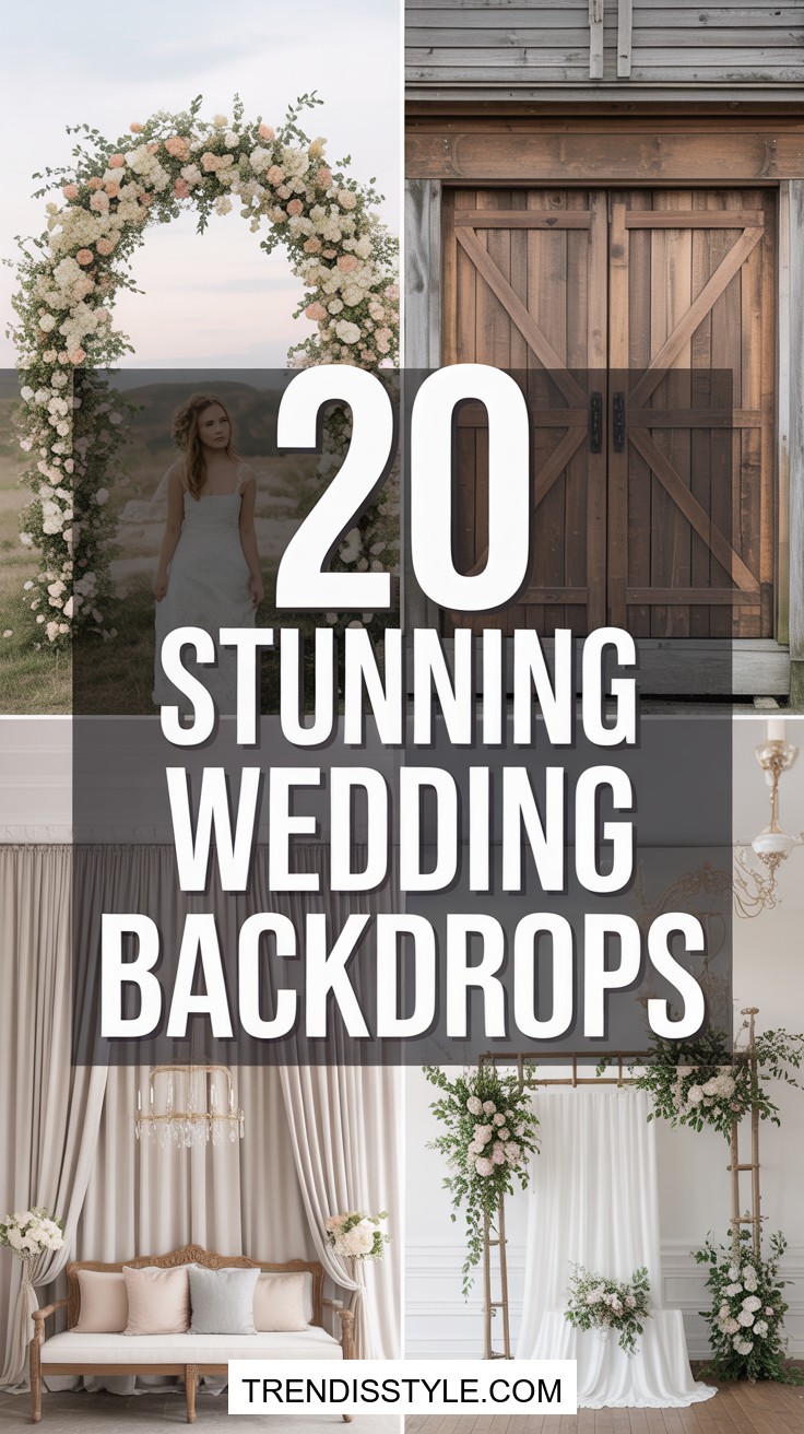 20 Beautiful Wedding Backdrop Ideas