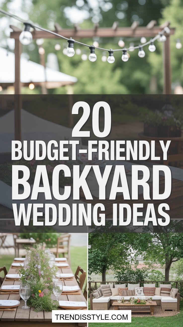 20 Budget-Friendly Backyard Wedding Ideas