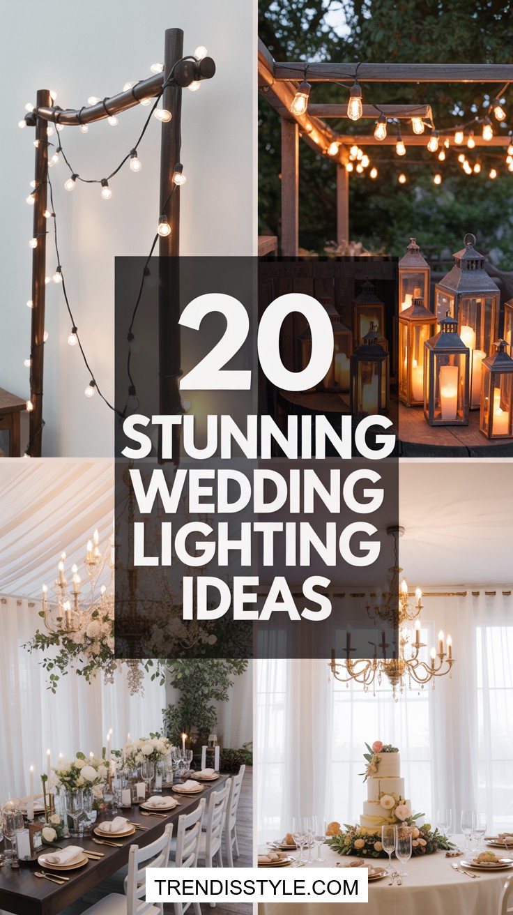 20 Romantic Wedding Lighting Ideas