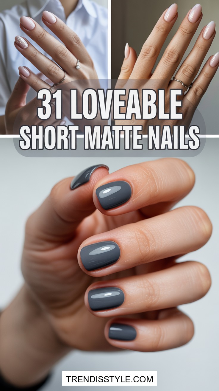 31 Short Matte Nail Design Ideas You'll Adore