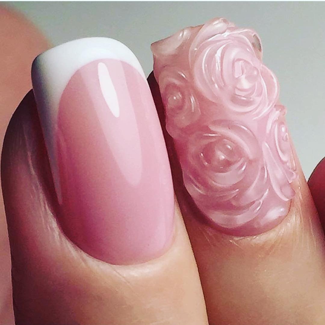 3D Floral Nail Art