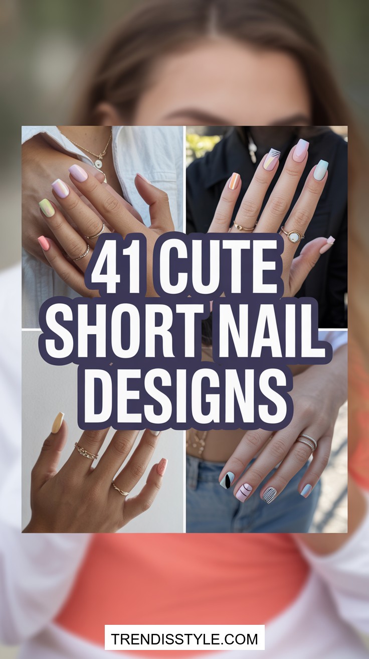 41 Cute Short Nail Design Ideas