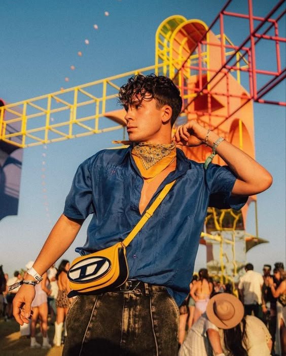 Balanced Blue and Yellow Look