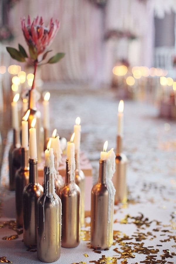 Beer Bottle Candle Holders