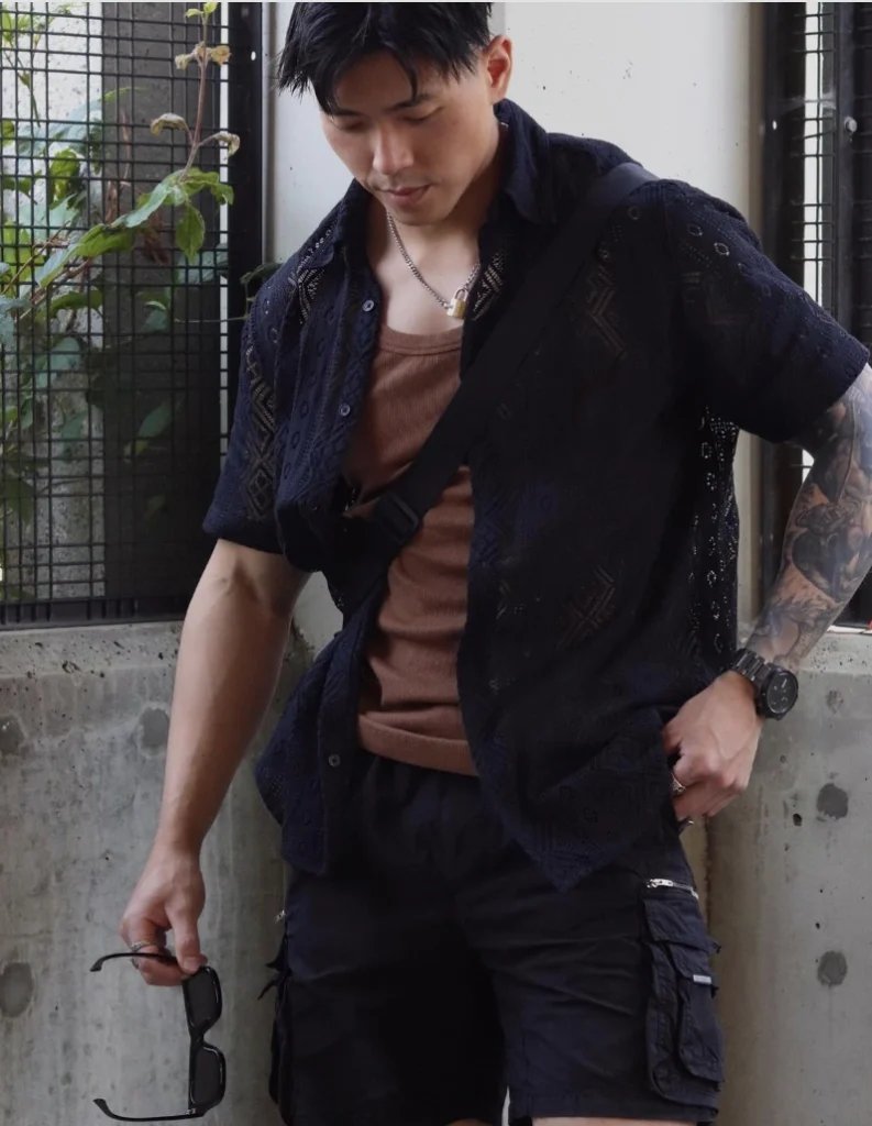 Black Shorts Outfit Idea