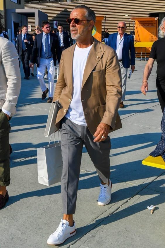 Blazers and Sneakers: Stylish Merge