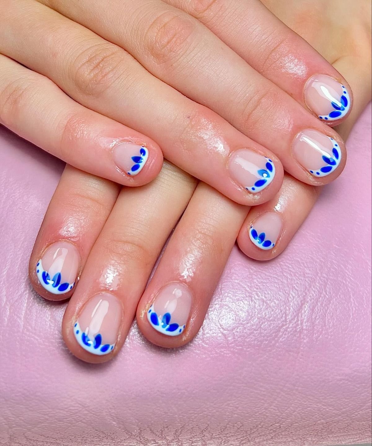 Blue and White Design