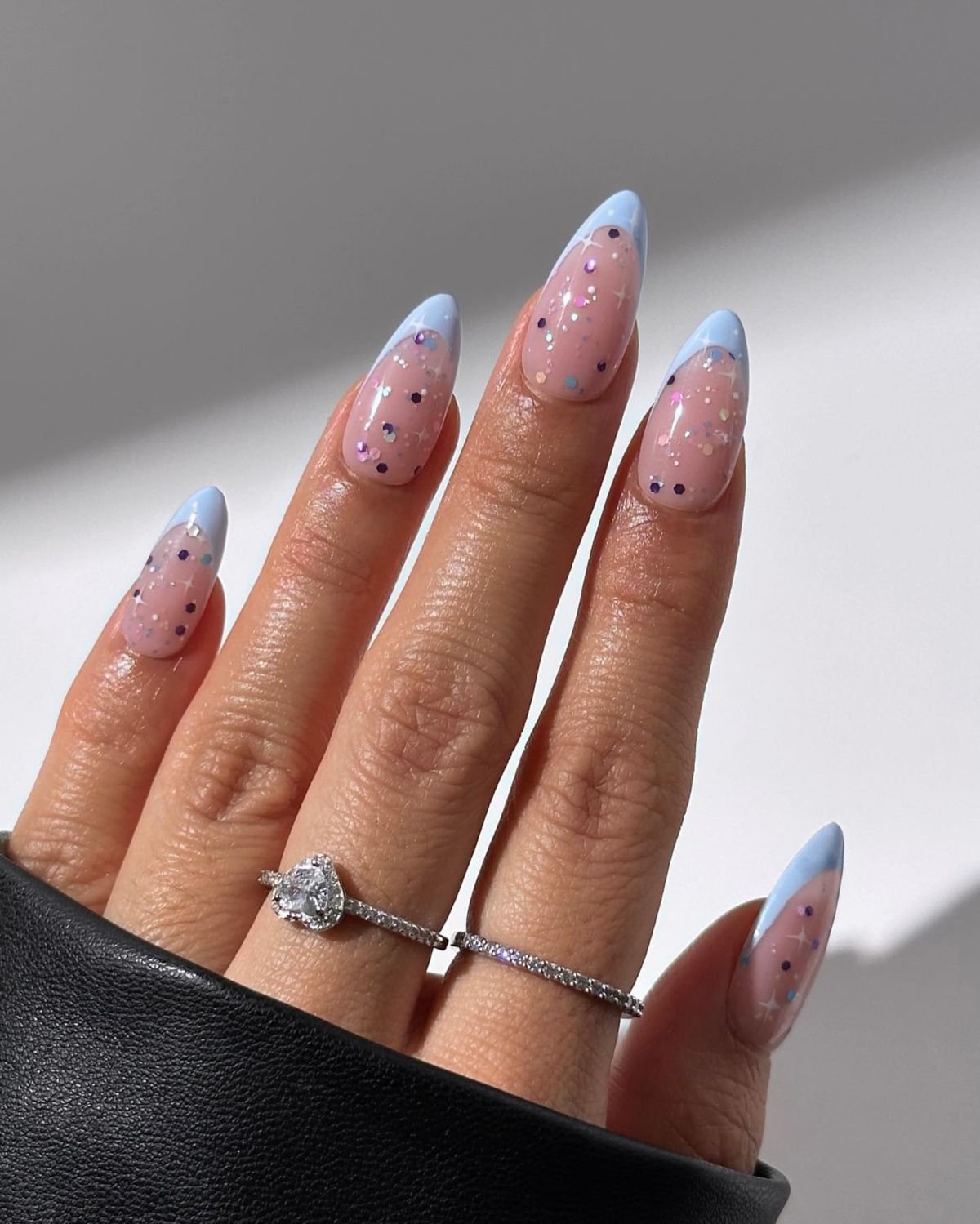 Blue French Tip Design