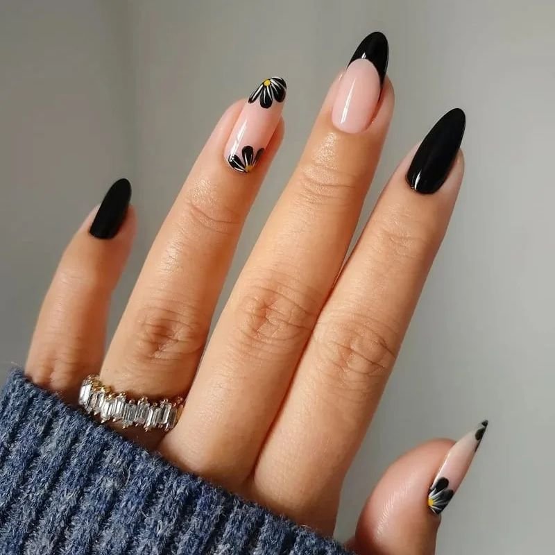 Bold Black Nail Design