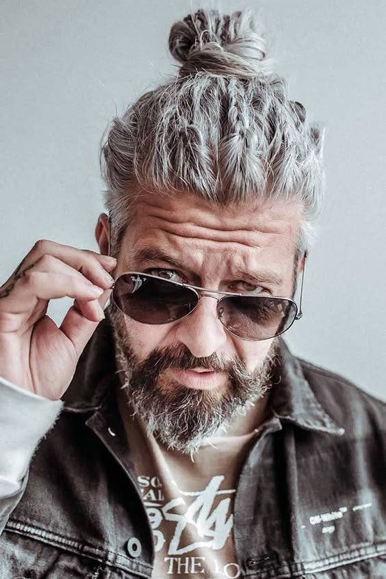 Braided Man Bun Styles
