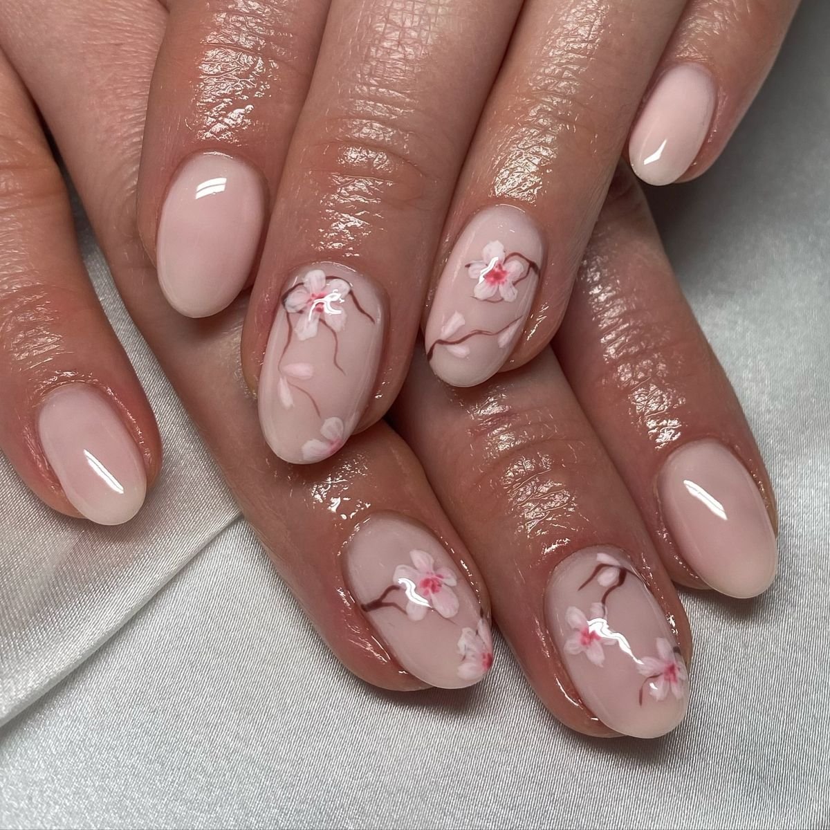 Cherry Blossom Nail Art