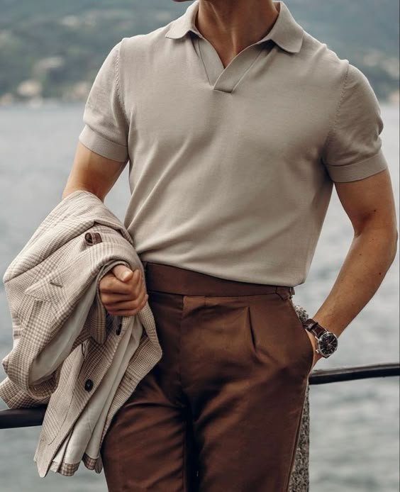 Contemporary Shirt and Trousers Set