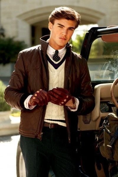 Cricket Sweater and Leather Jacket