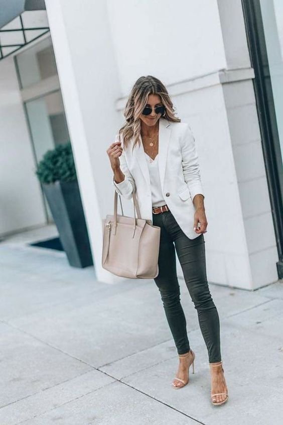 Crisp White Blazer Inspiration