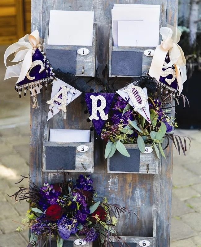 Decorated Vintage Card Holders