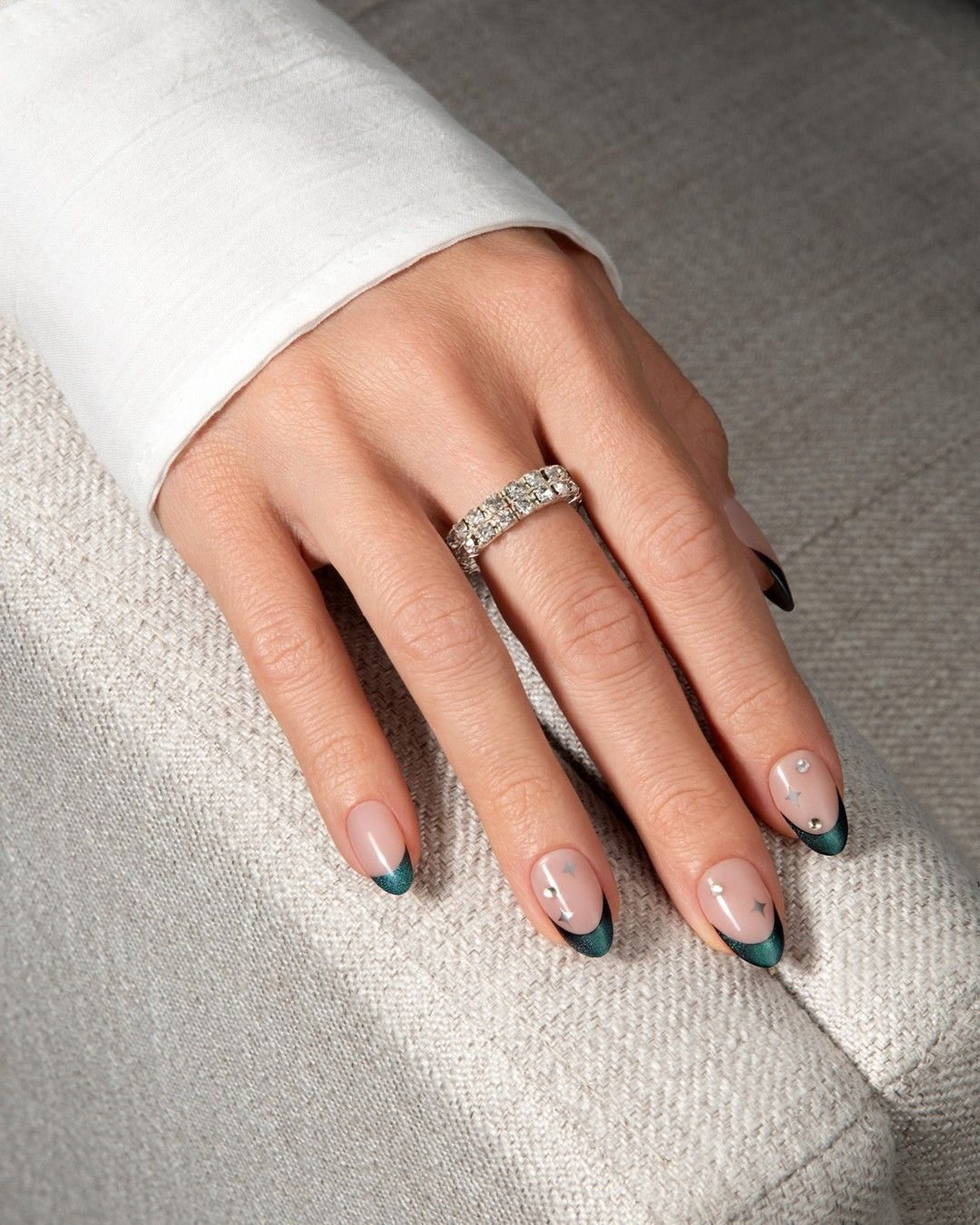 Deep Green Nail Tips