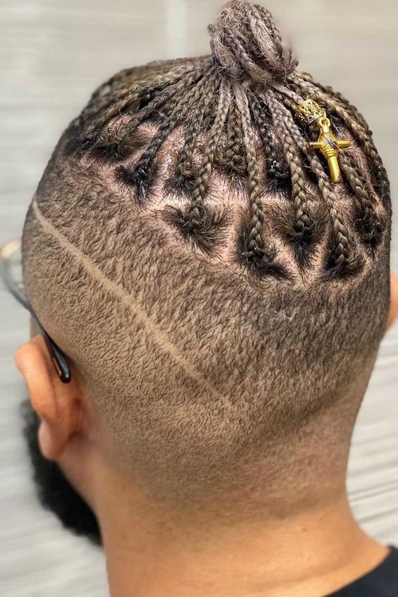 Edgy MicroBraid Mohawk Style