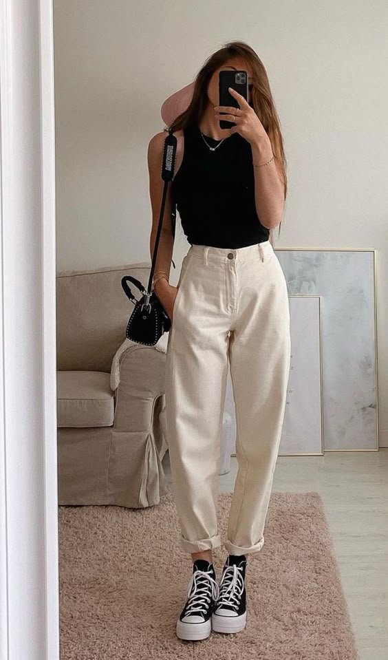 Elegant Contrast with Flair