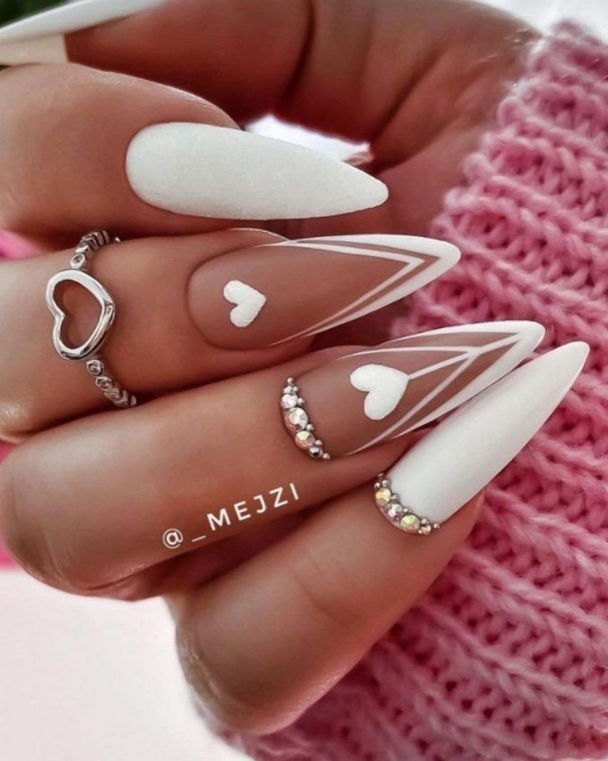 Elegant Heart Manicure