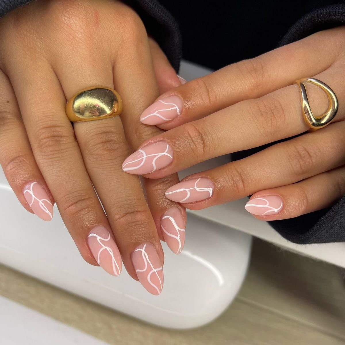 Elegant Nude Nail Art