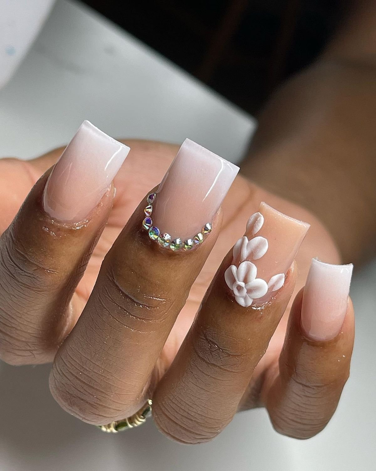 Elegant Ombre Nail Design