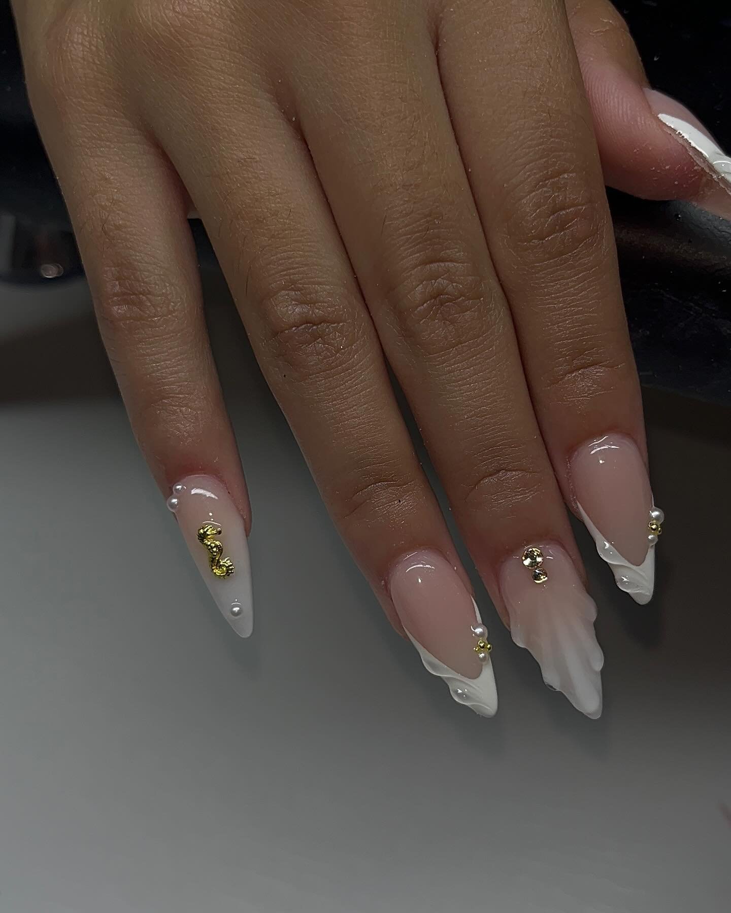 Elegant White Nail Art