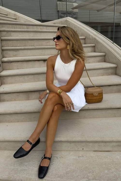 Elegant White Summer Dress