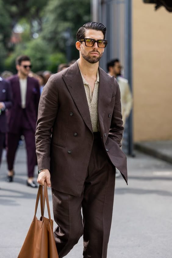 Espresso Suit Sophistication