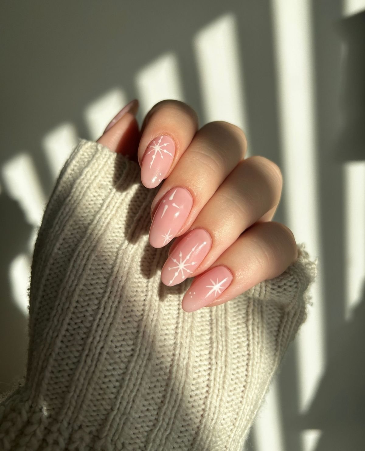 Festive Nude Nail Designs