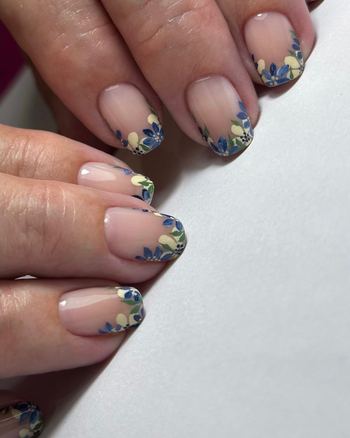 Floral French Tips
