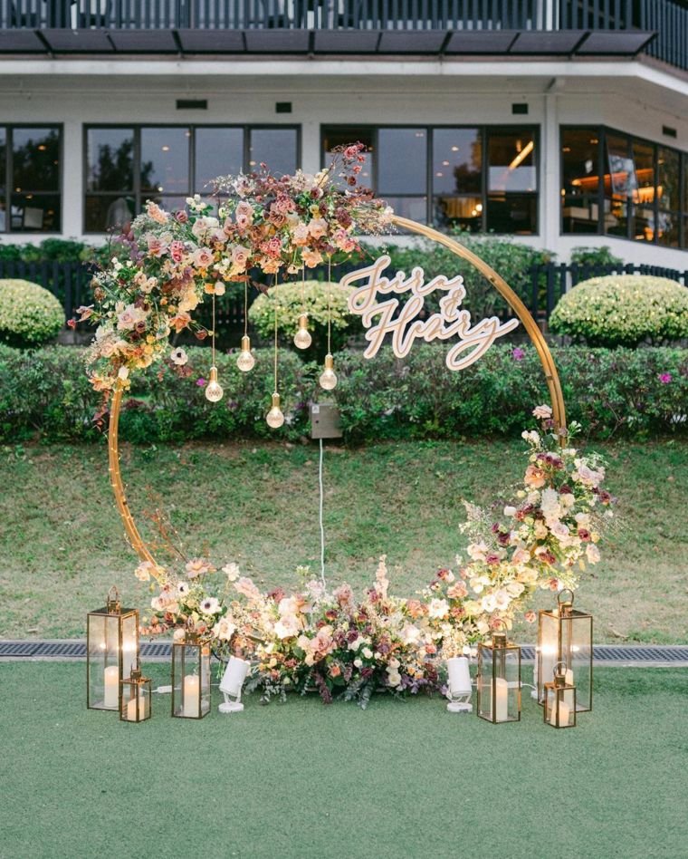 Floral Hoop Arch Design